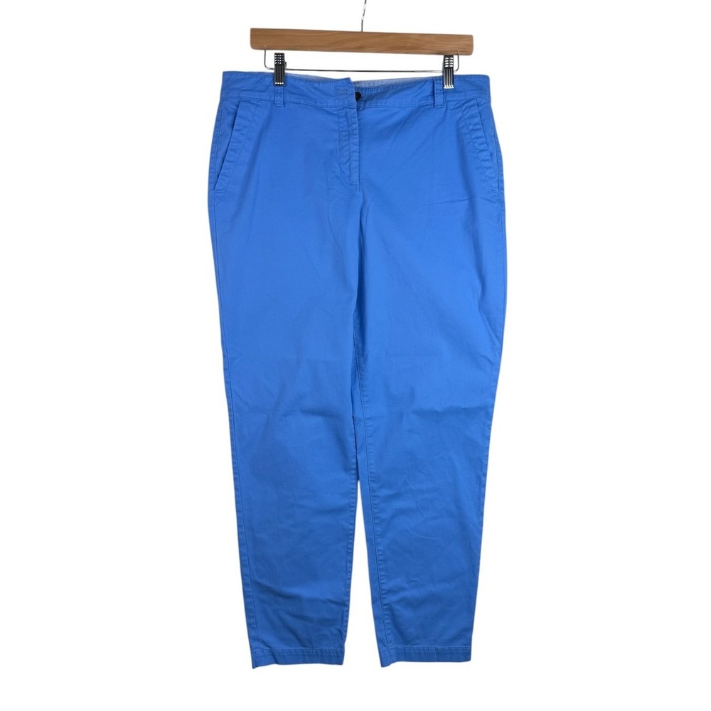Talbots Women's Chino Pants Size 10 Perfect Crop Curvy Mid Rise Straight Leg